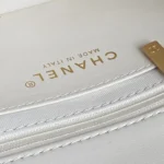 Chanel Mini Flap Bag Top Handle Pearl Chain - Image 4