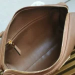 Prada Caramel Medium leather top-handle bag with padlock - Image 7