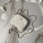 CHANEL Black Leather Makeup Bags - Image 6