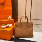 HERMES BIRKIN 30CM GOLD TOGO LEATHER GOLD HARDWARE - Image 6