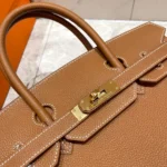 HERMES BIRKIN 30CM GOLD TOGO LEATHER GOLD HARDWARE - Image 4