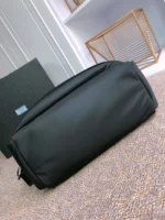 PRADA TOTE BAG 38 IN BLACK RE-NYLON AND SAFFIANO LEATHER TRIM - Image 3