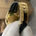 Rolex Daytona Black Dial with Diamond Markers and Gold Bezel - Image 8