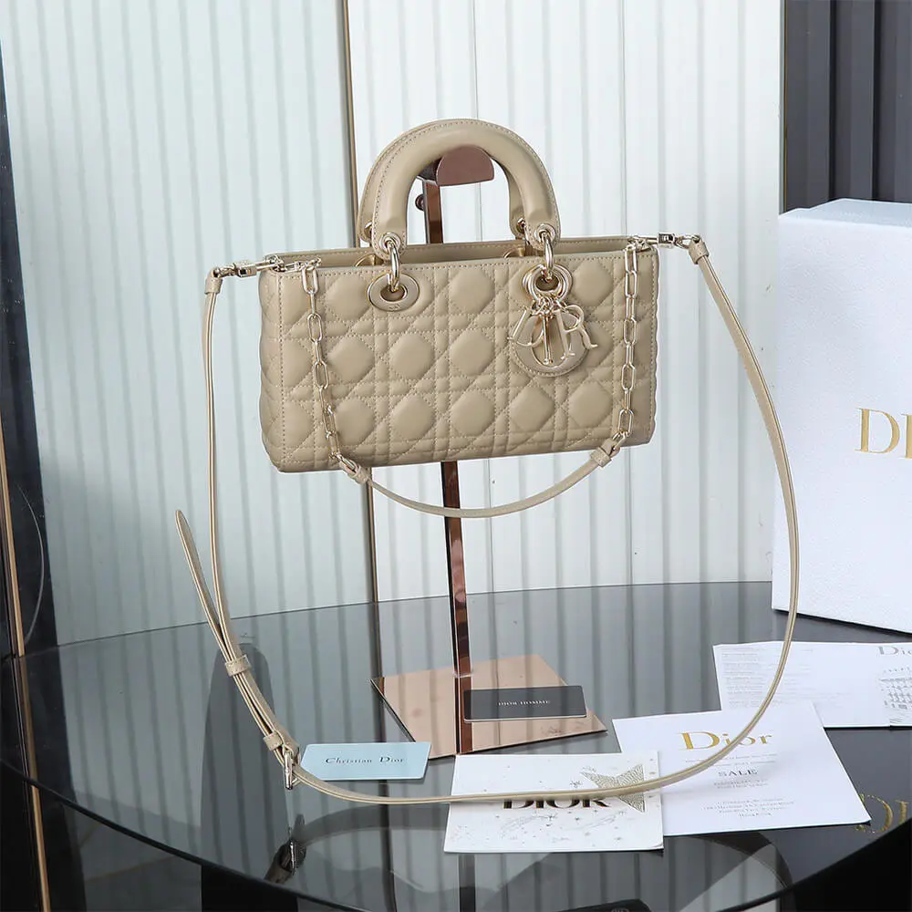 Dior Medium Beige Lady D-Joy Bag