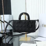 Dior Black Medium Lady D-Joy Bag