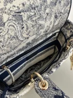 CHRISTIAN DIOR BAG Lady D-lite Bag Blue - Image 5