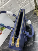 PRADA GALLERIA 32 BAG IN NAVY BLUE SAFFIANO LEATHER - Image 5