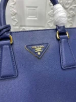 PRADA GALLERIA 32 BAG IN NAVY BLUE SAFFIANO LEATHER - Image 6