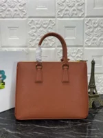 PRADA GALLERIA 32 BAG IN BRONZE ORANGE SAFFIANO LEATHER - Image 2