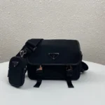 PRADA MESSENGER BAG 22 IN BLACK RE-NYLON