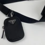 PRADA MESSENGER BAG 22 IN BLACK RE-NYLON - Image 3