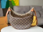 LV 25S LOOP HOBO 38 IN BROWN MONOGRAM COATED CANVAS GOLD HARDWARE - Image 2