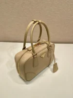 PRADA SMALL TOP HANDLE BAG 25 IN DRIED MOSS NYLON AND CALFSKIN TRIM - Image 2