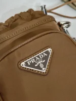 PRADA PHONE BAG 18 IN SEPIA BROWN RE-NYLON - Image 3
