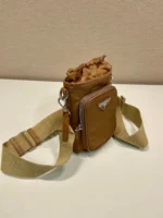 PRADA PHONE BAG 18 IN SEPIA BROWN RE-NYLON - Image 4