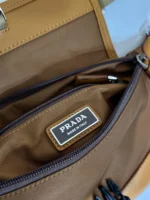 PRADA BELT BAG 18 IN SEPIA BROWN RE-NYLON AND CALFSKIN TRIM - Image 5