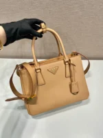 PRADA GALLERIA TOP HANDLE BAG 32 IN OFF WHITE SAFFIANO LEATHER - Image 2