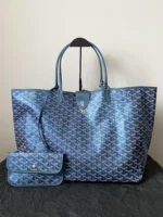 Goyard Green Goyardine Coated Canvas and Leather Saint Louis GM Tote - Image 3