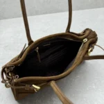 Prada Bonnie medium suede handbag for Women - Image 4