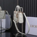 Dior Medium White Lady D-Joy Bag - Image 2