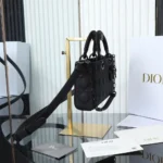 Dior Black Medium Lady D-Joy Bag - Image 2
