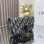 Dior Medium Saddle Pouch with Chain - Image 2
