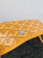 Goyard Yellow Goyardine Canvas & Chevroches Calfskin Saint Louis PM Tote - Image 6