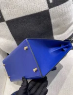 Hermes Kelly 28 Electric Blue Epsom Leather Gold Hardware - Image 6