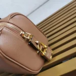 Prada Caramel Medium leather top-handle bag with padlock - Image 6