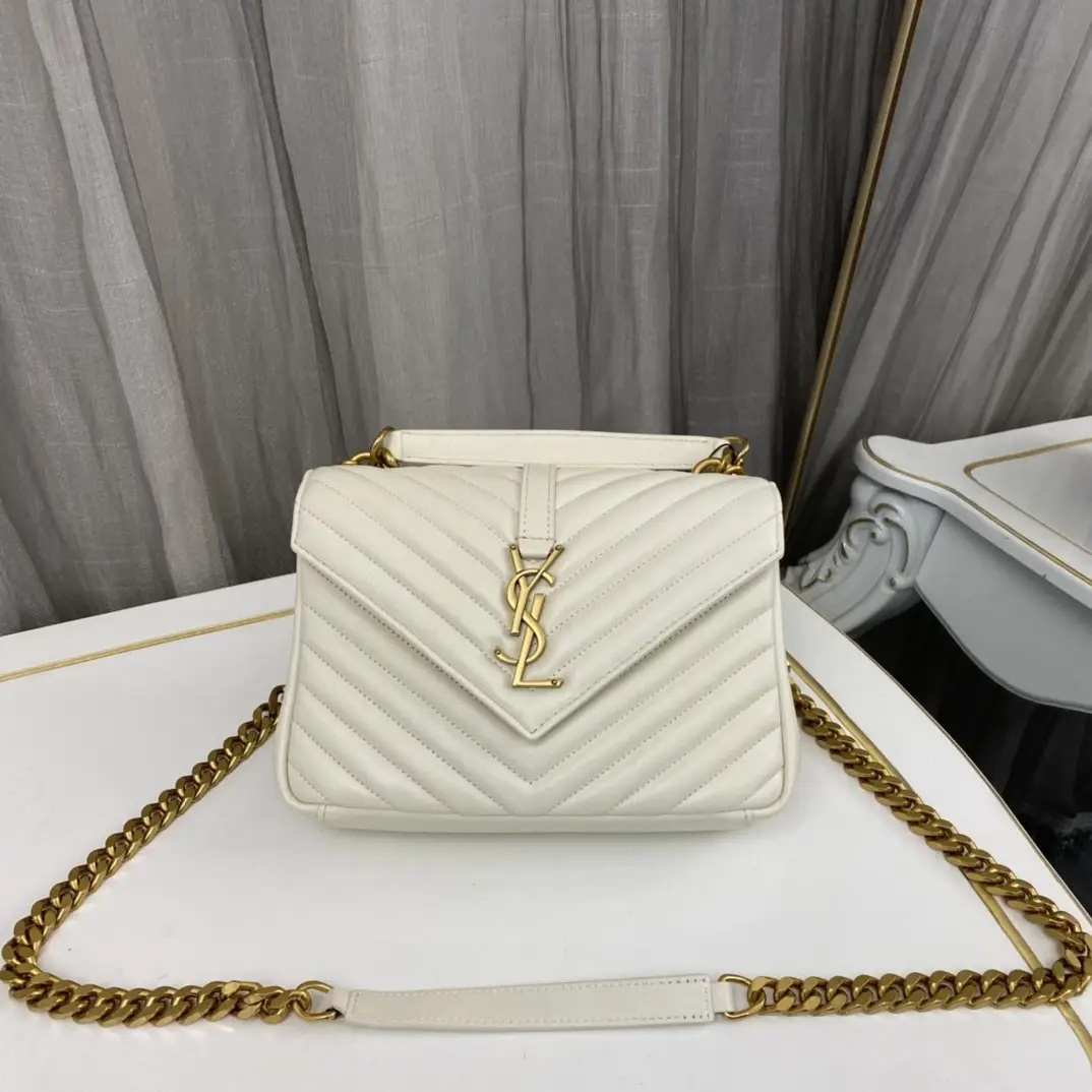 3fc62a85 Saint Laurent Medium College Leather Cross Body Bag - Image 1