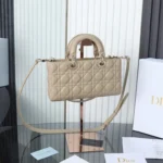 Dior Medium Beige Lady D-Joy Bag - Image 2