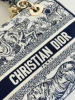 CHRISTIAN DIOR BAG Lady D-lite Bag Blue - Image 7