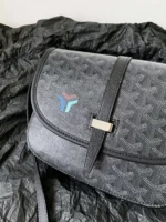 GOYARD Goyardine Belvedere III PM Messenger Bag Jet Black - Image 3