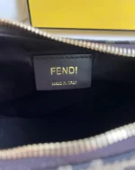 FENDI GRAPHY SMALL BROWN FF JACQUARD BAG - Image 7