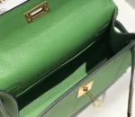 Hermes Minikelly 20 Green Gold Hardware - Image 9