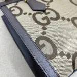 Gucci Diana Jumbo GG Tote Bag Small Camel/Ebony - Image 5