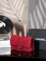 CHANEL Vintage Double Flap Bag Suede - Image 2