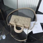 Dior Medium Beige Lady D-Joy Bag - Image 4