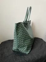 Goyard Green Goyardine Coated Canvas and Leather Saint Louis GM Tote - Image 4