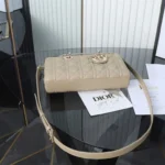 Dior Medium Beige Lady D-Joy Bag - Image 5