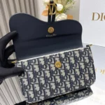 Dior Medium Saddle Pouch with Chain - Image 5
