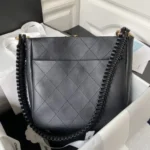 Chanel 23A Hobo Calfskin Black - Image 3