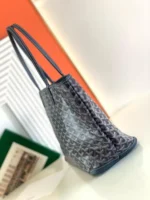 Goyard Navy Blue Goyardine Coated Canvas and Leather Saint Louis PM Tote - Image 2