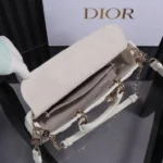Dior Medium White Lady D-Joy Bag - Image 7