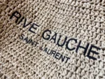 Saint Laurent Rive Gauche Linen Tote Bag - Image 5