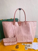 Goyard Green Goyardine Coated Canvas and Leather Saint Louis GM Tote - Image 2