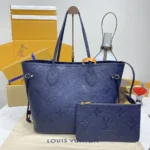 LV Neverfull MM Monogram Empreinte Leather