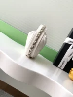 CHANEL 23C white hula hoop clutch - Image 2