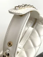CHANEL 23C white hula hoop clutch - Image 3