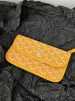 Goyard Yellow Goyardine Canvas & Chevroches Calfskin Saint Louis PM Tote - Image 7